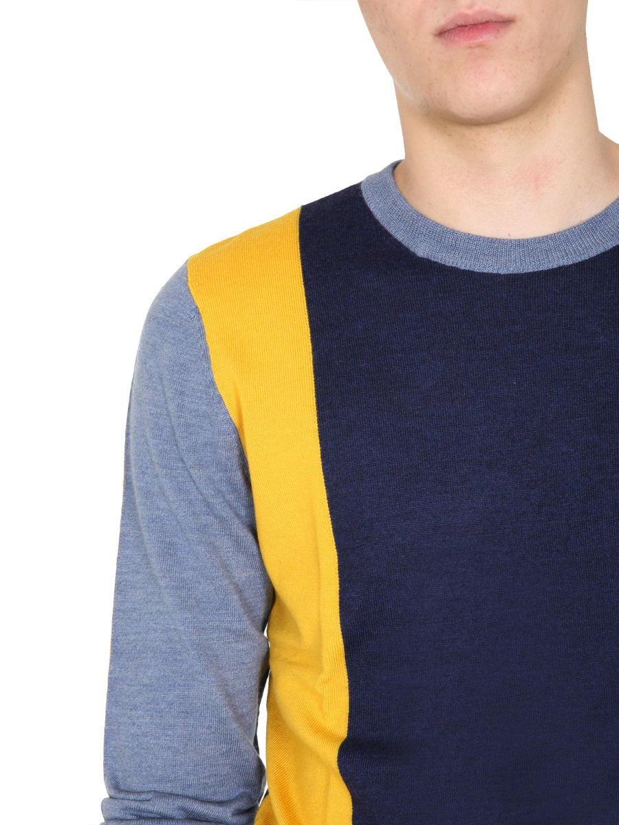 JW ANDERSON Crew Neck Color Block Sweater