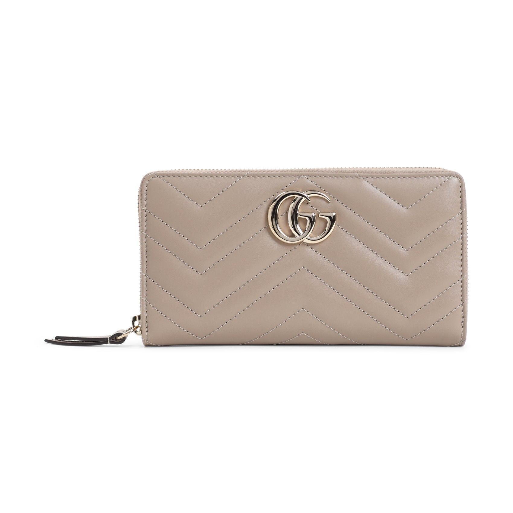 GUCCI Mini Quilted GG Zip Around Wallet