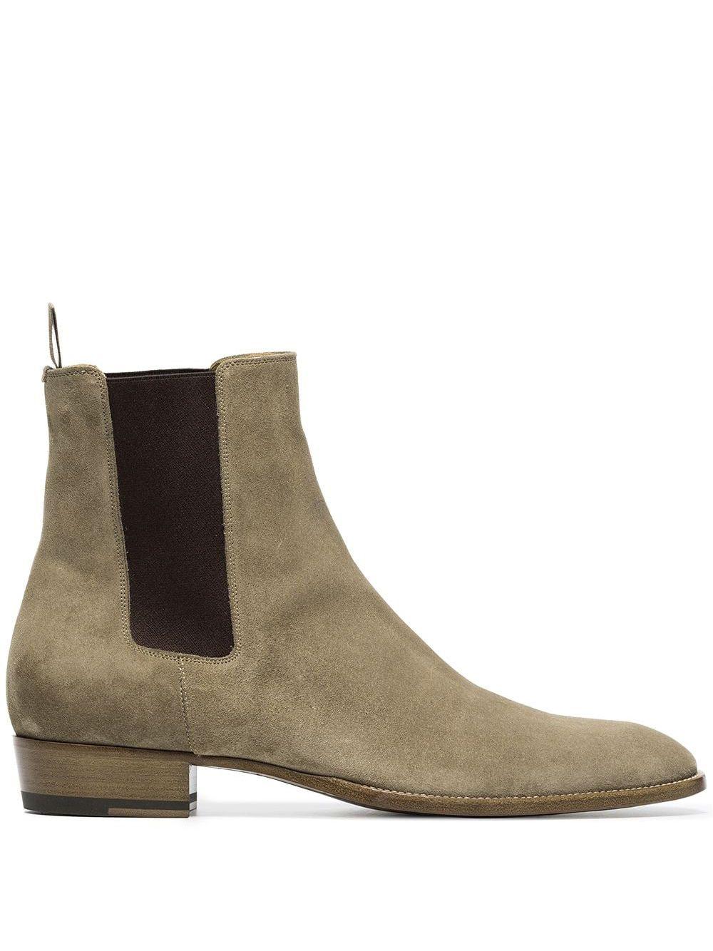 SAINT LAURENT Wyatt 30 Suede Ankle Boot