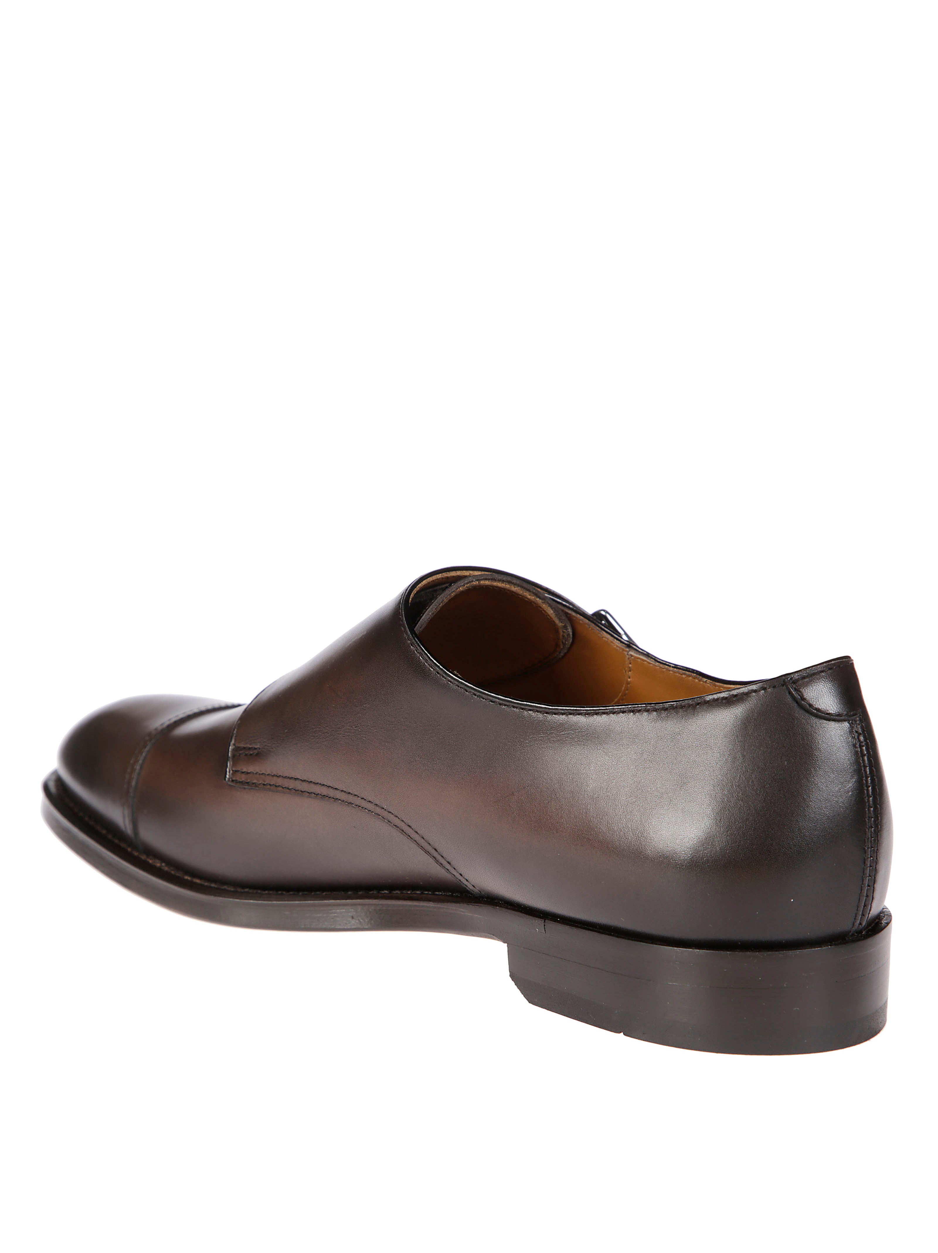 DOUCAL'S Double Buckle Suede Moccasin