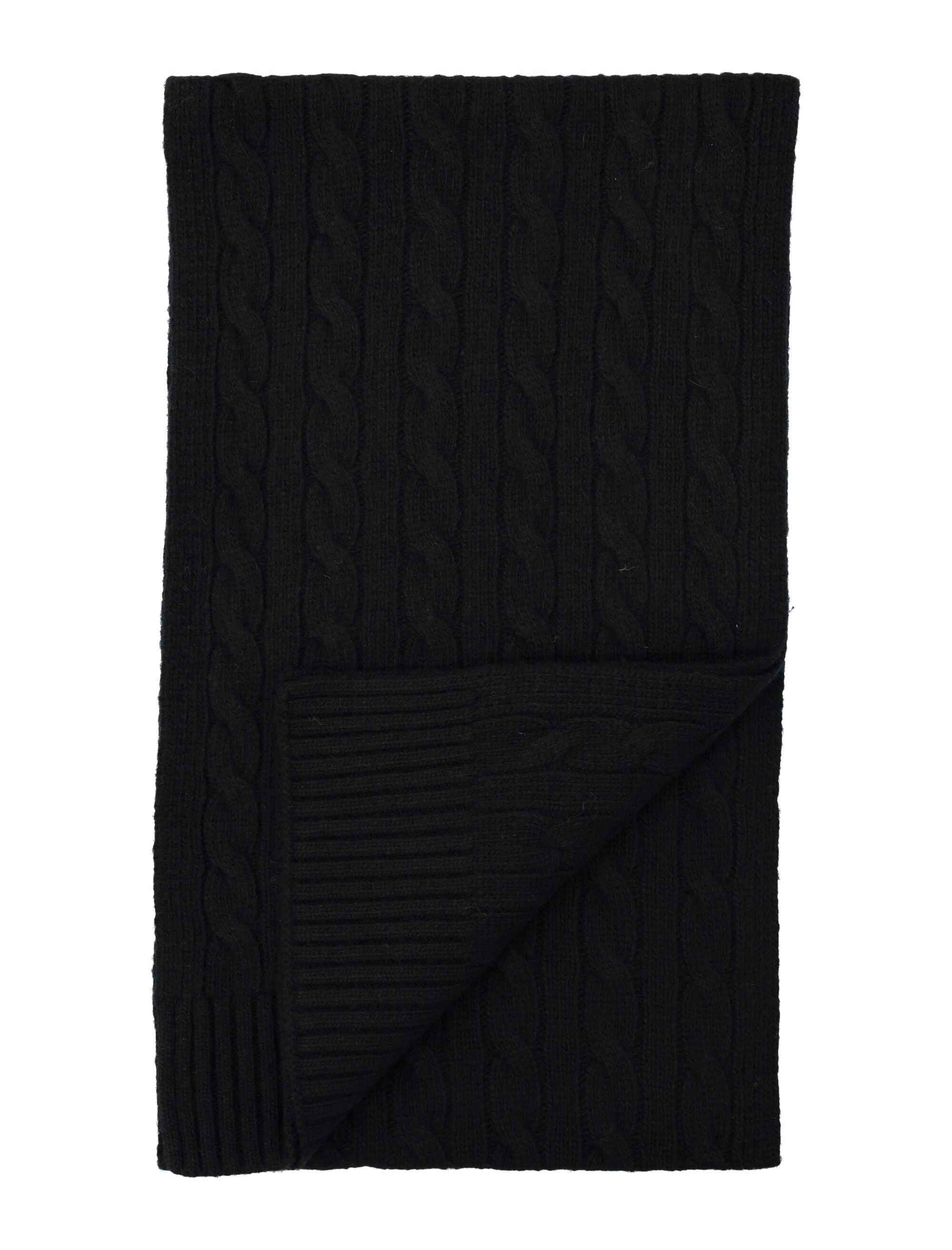 POLO RALPH LAUREN Wool-Blend Cable-Knit Scarf - 183 cm x 26 cm
