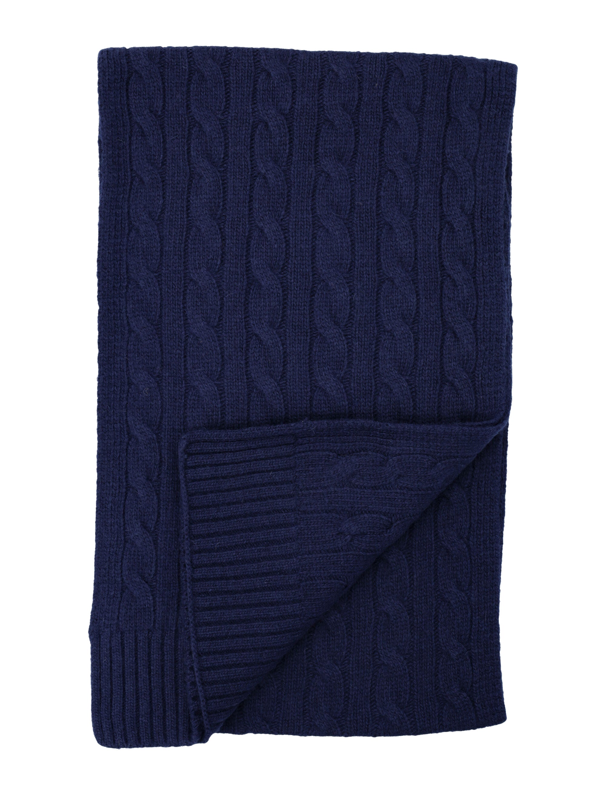 POLO RALPH LAUREN Wool-Blend Cable-Knit Scarf (183 cm x 26 cm)