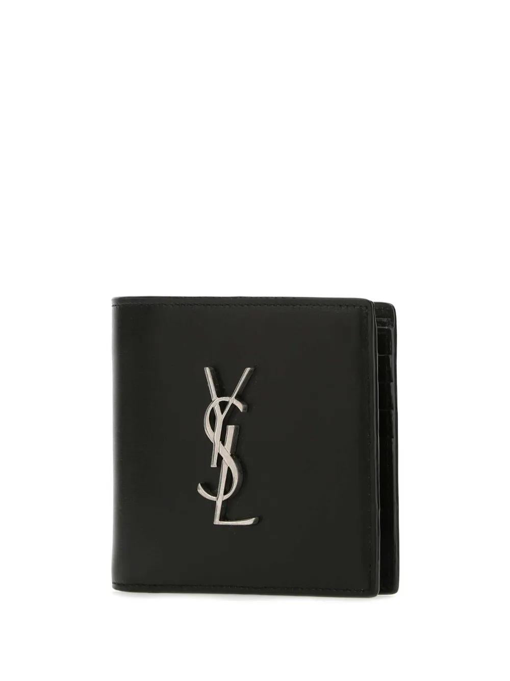 SAINT LAURENT Mini Smooth Leather East/West Wallet