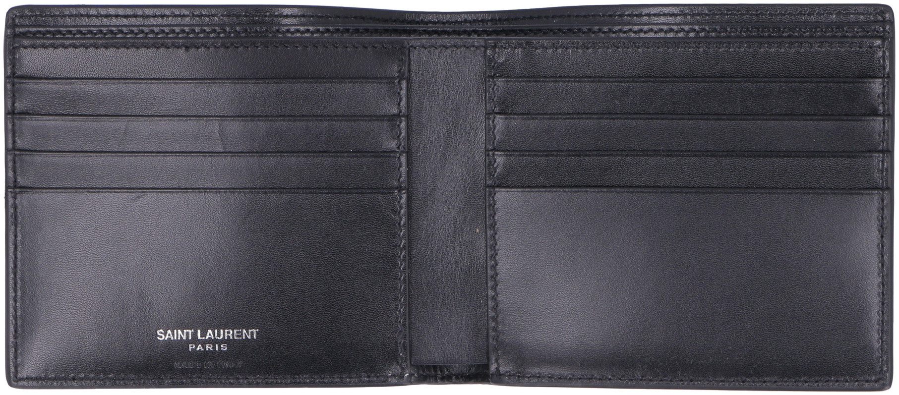 SAINT LAURENT Mini Smooth Leather East/West Wallet