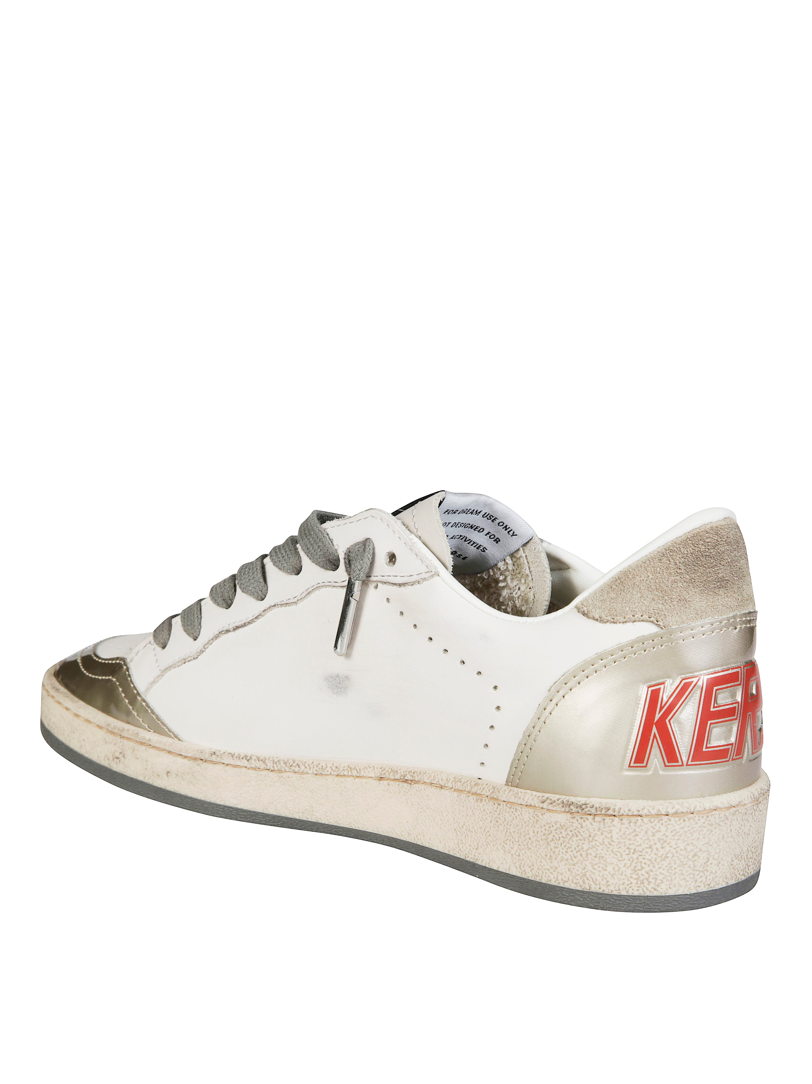 GOLDEN GOOSE Men's Classic Leather Upper Sneaker with Laminated Star Detail