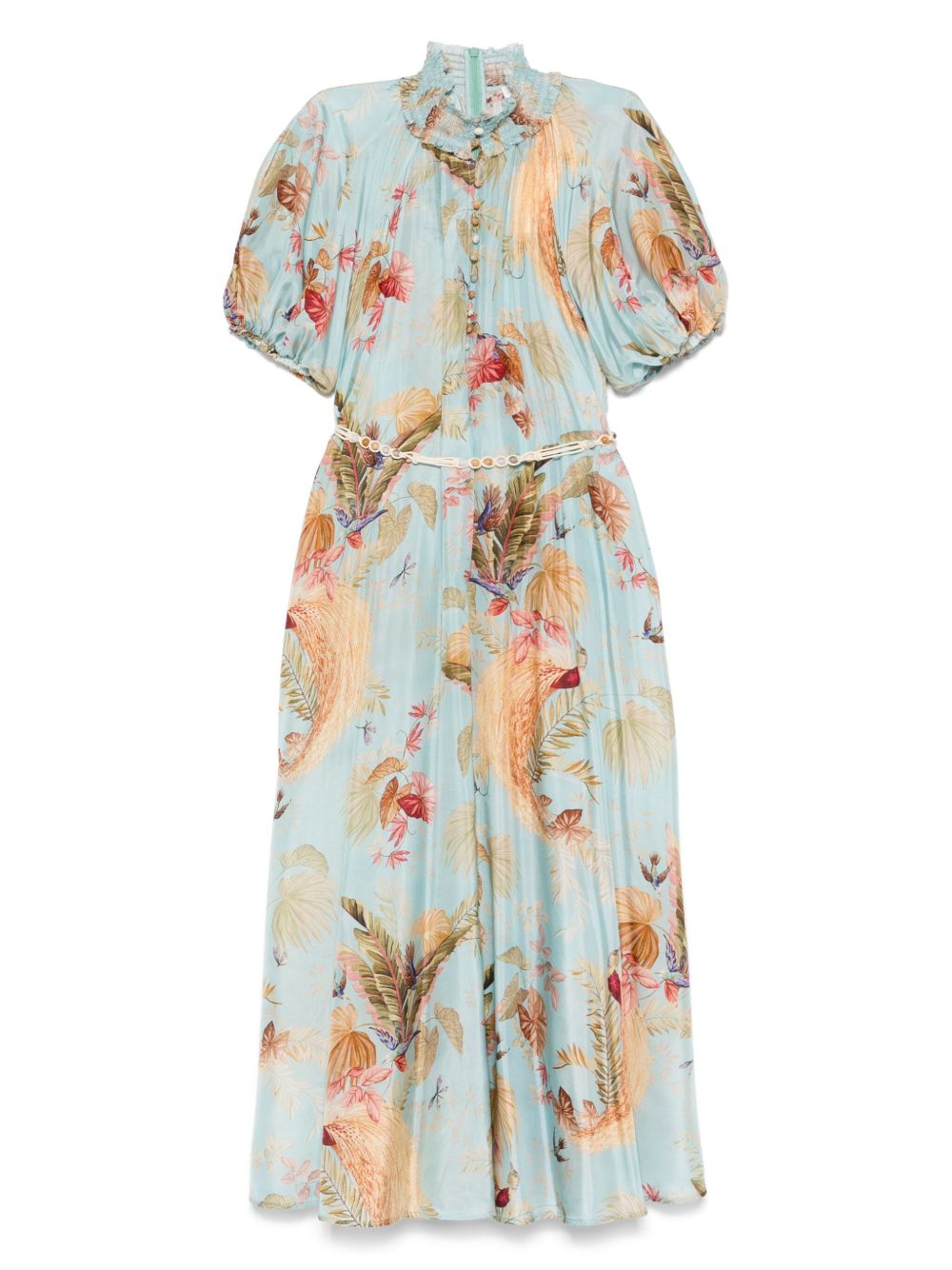 ZIMMERMANN Ascension Printed Silk Dress - Mini