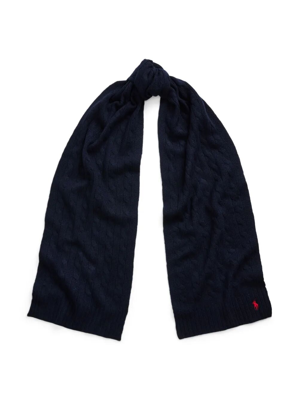 POLO RALPH LAUREN Cable-Knit Wool-Cashmere Scarf
