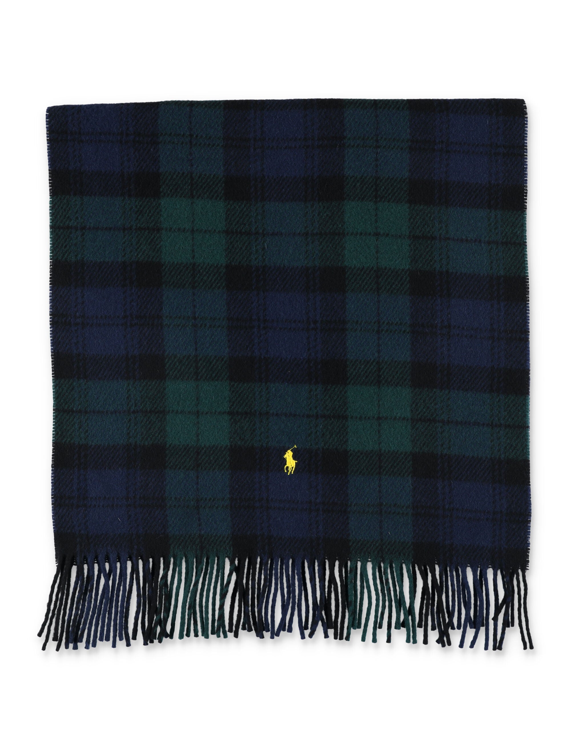 POLO RALPH LAUREN Plaid Wool Scarf 198 cm