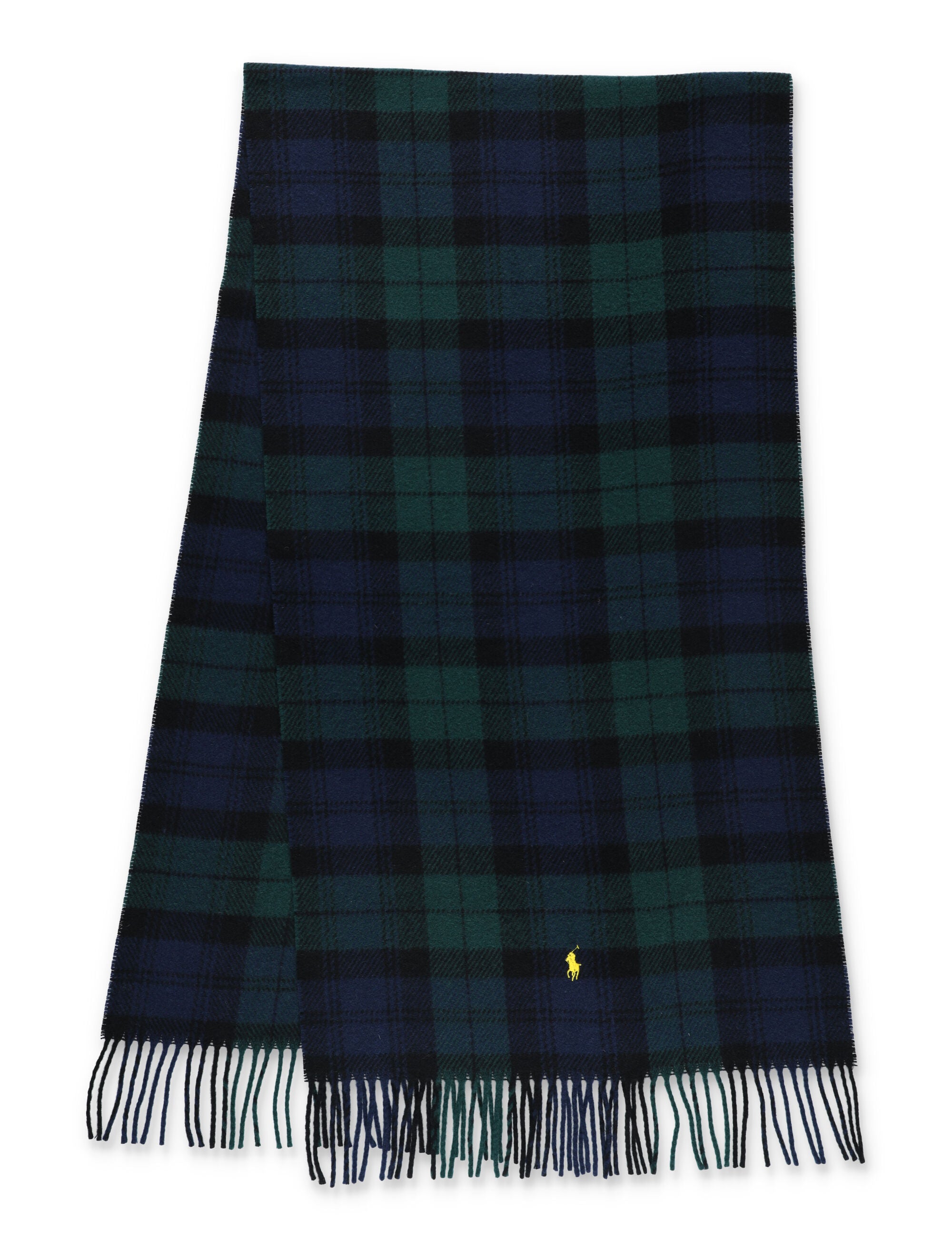 POLO RALPH LAUREN Plaid Wool Scarf 198 cm