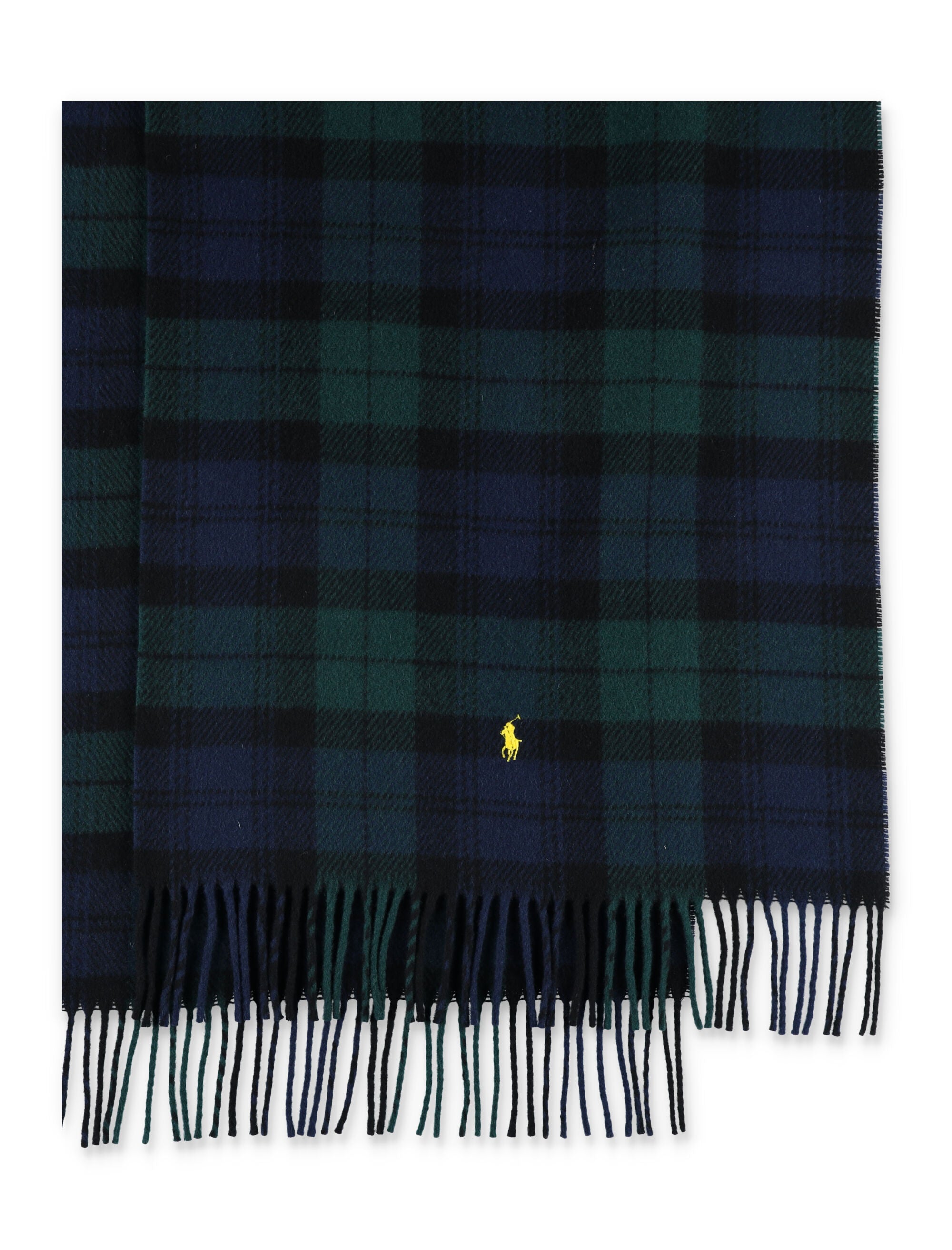 POLO RALPH LAUREN Plaid Wool Scarf 198 cm