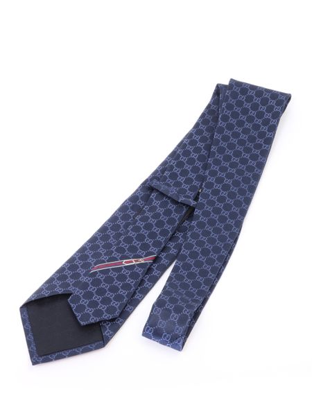 GUCCI Handmade Jacquard Silk Tie - 146X8CM