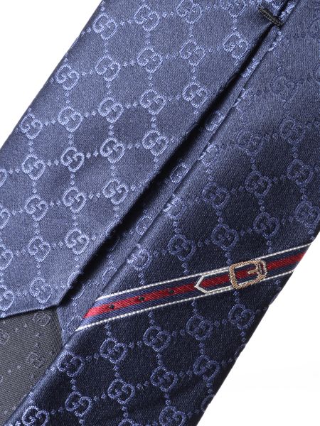 GUCCI Handmade Jacquard Silk Tie - 146X8CM
