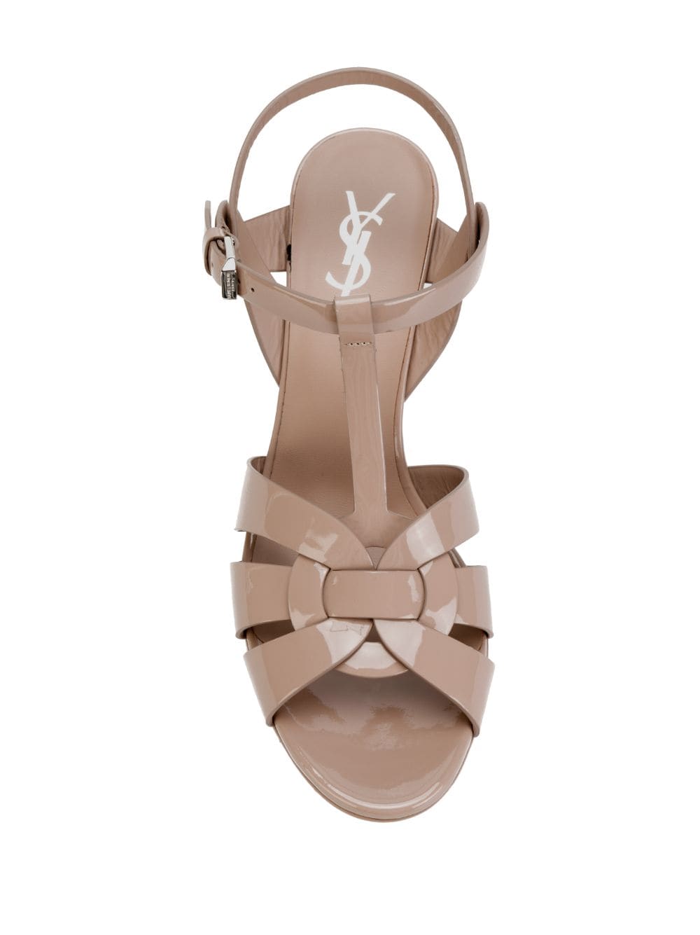 SAINT LAURENT Tribute Platform Sandals with Covered Heel