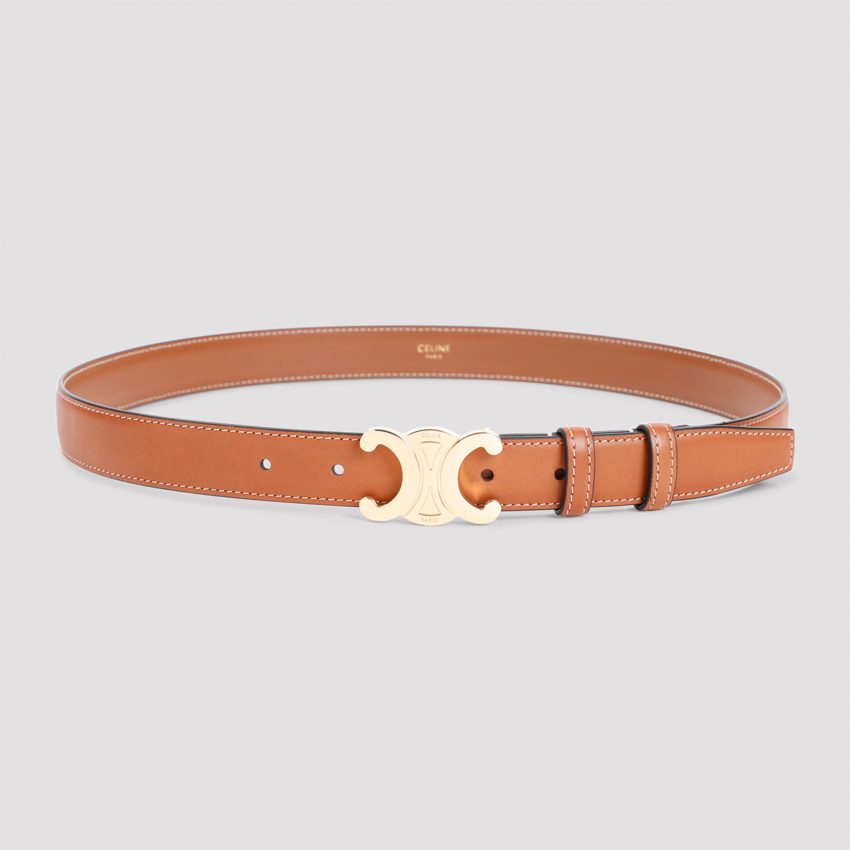 CELINE Triomphe Leather Belt 2.5cm