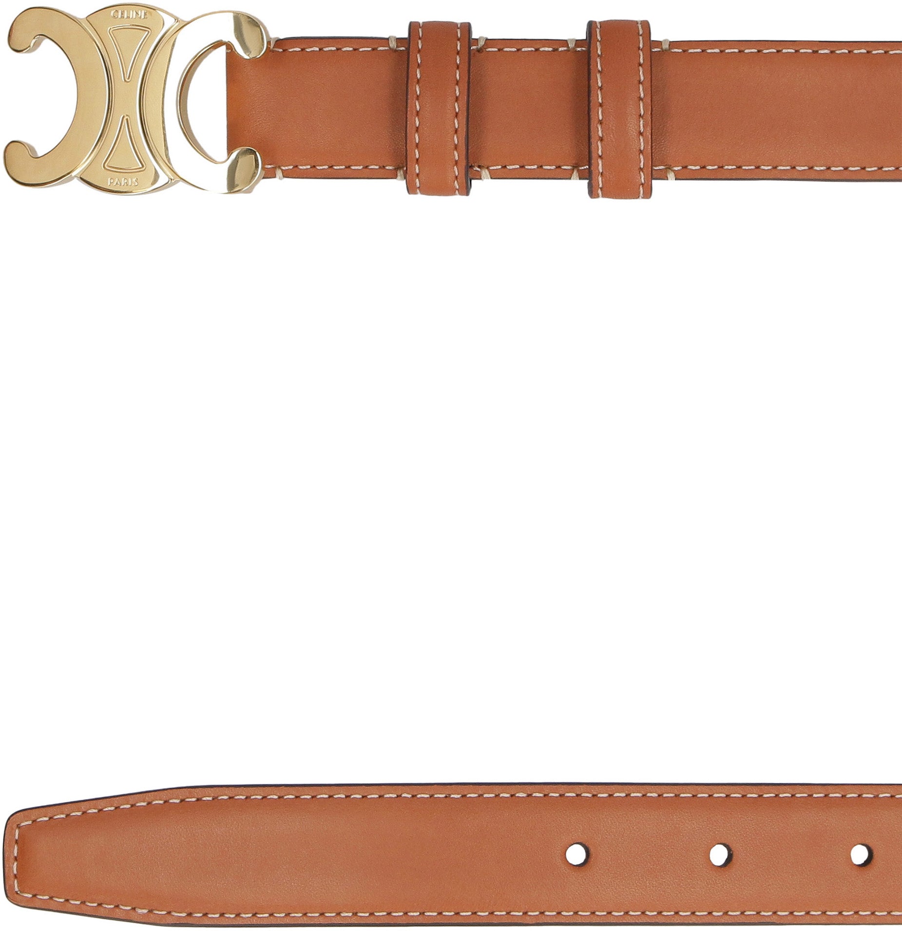 CELINE Elegant Calfskin Belt