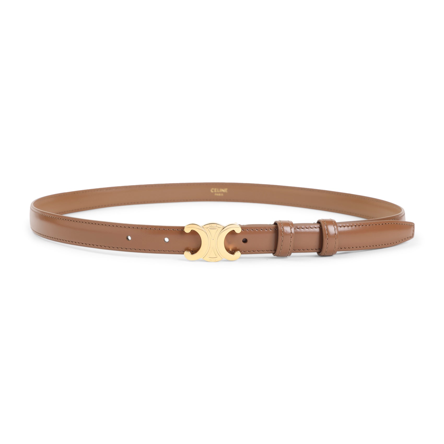 CELINE Triomphe Leather Belt