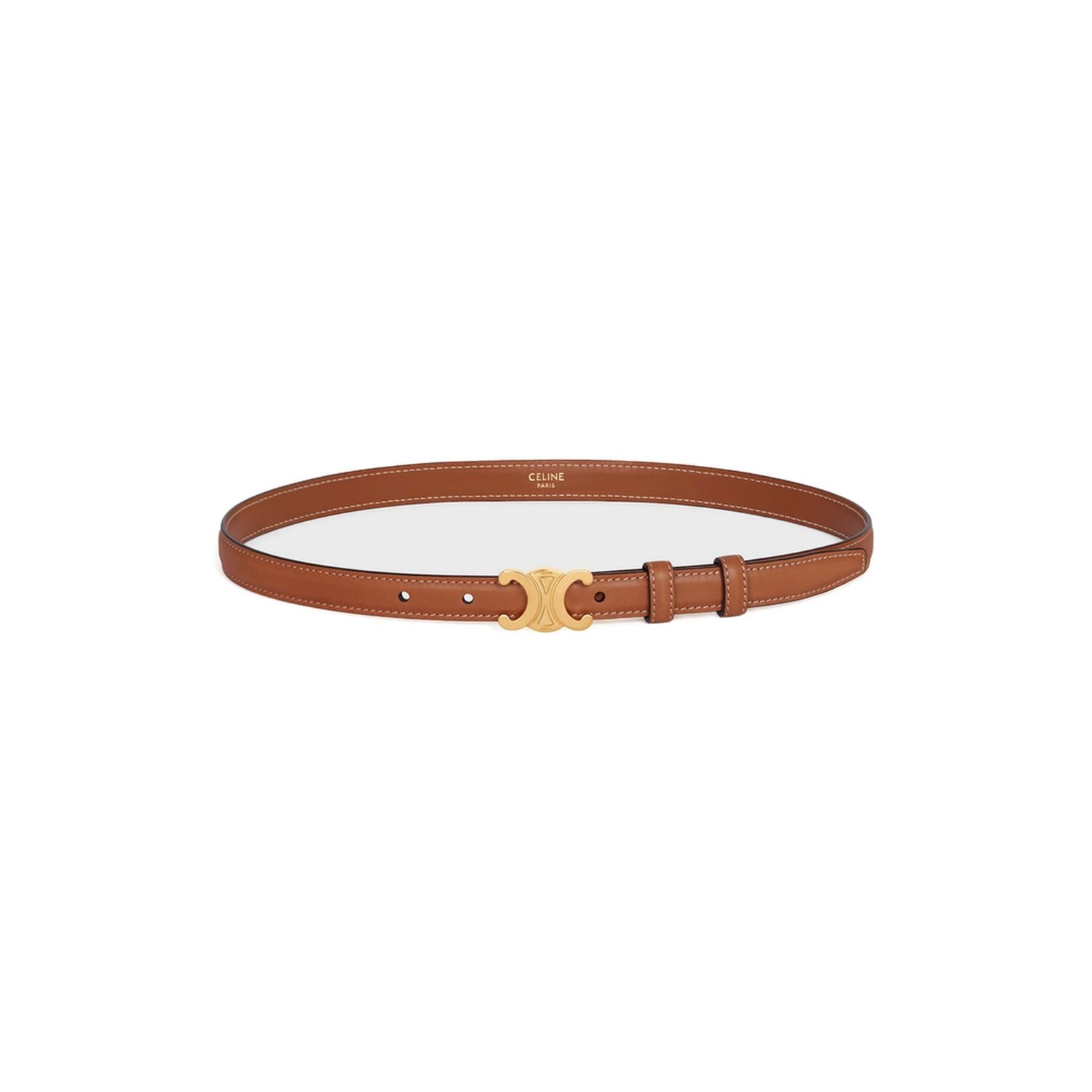 CELINE Mini 18mm Women's Calfskin Belt