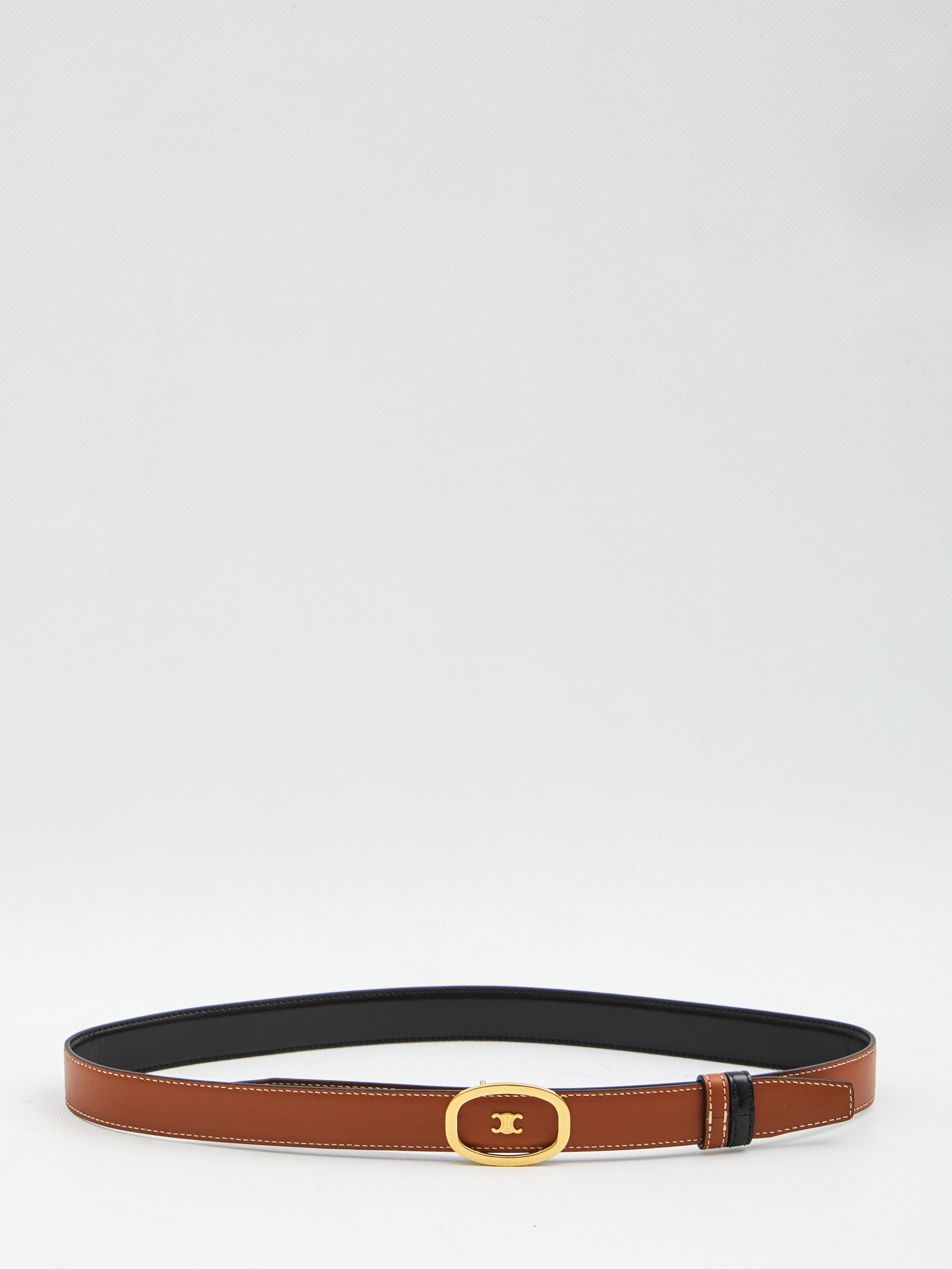 CELINE Reversible Calfskin Leather Belt - 2.5cm