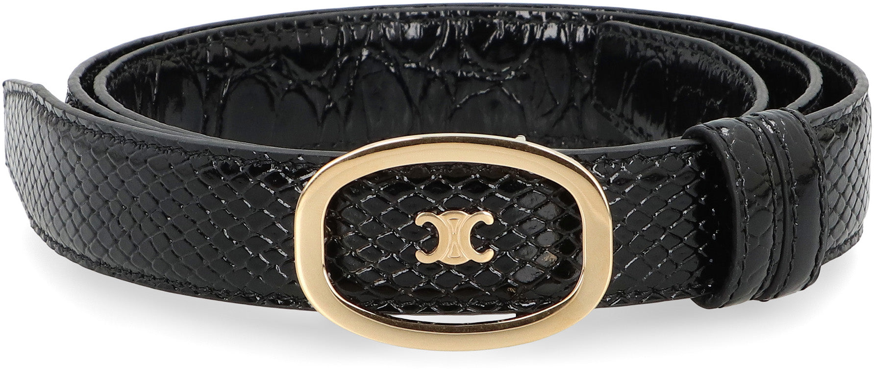 CELINE Medium Reversible Leather Belt