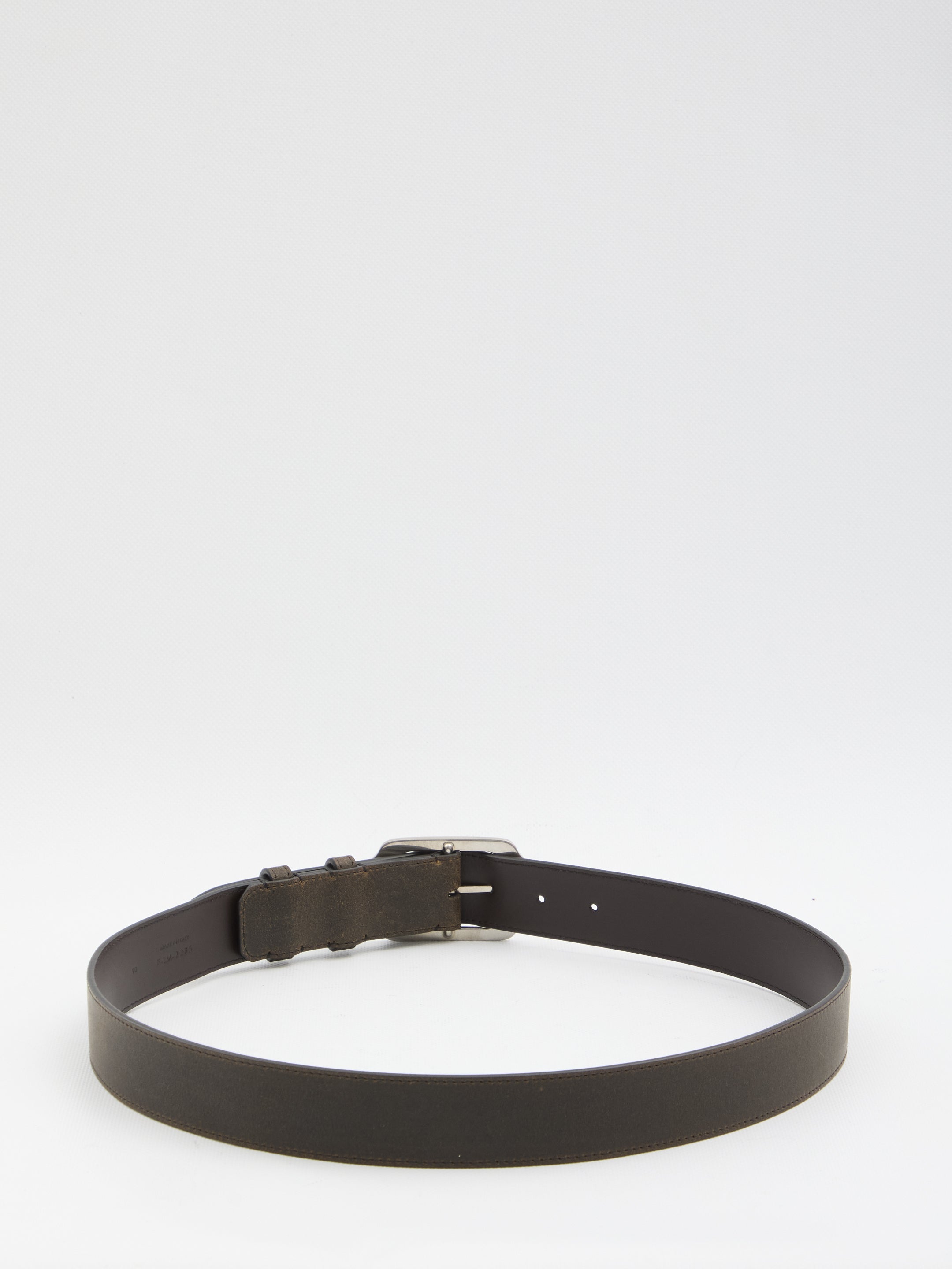 CELINE Leather Belt - 3.5 cm Adjustable Design