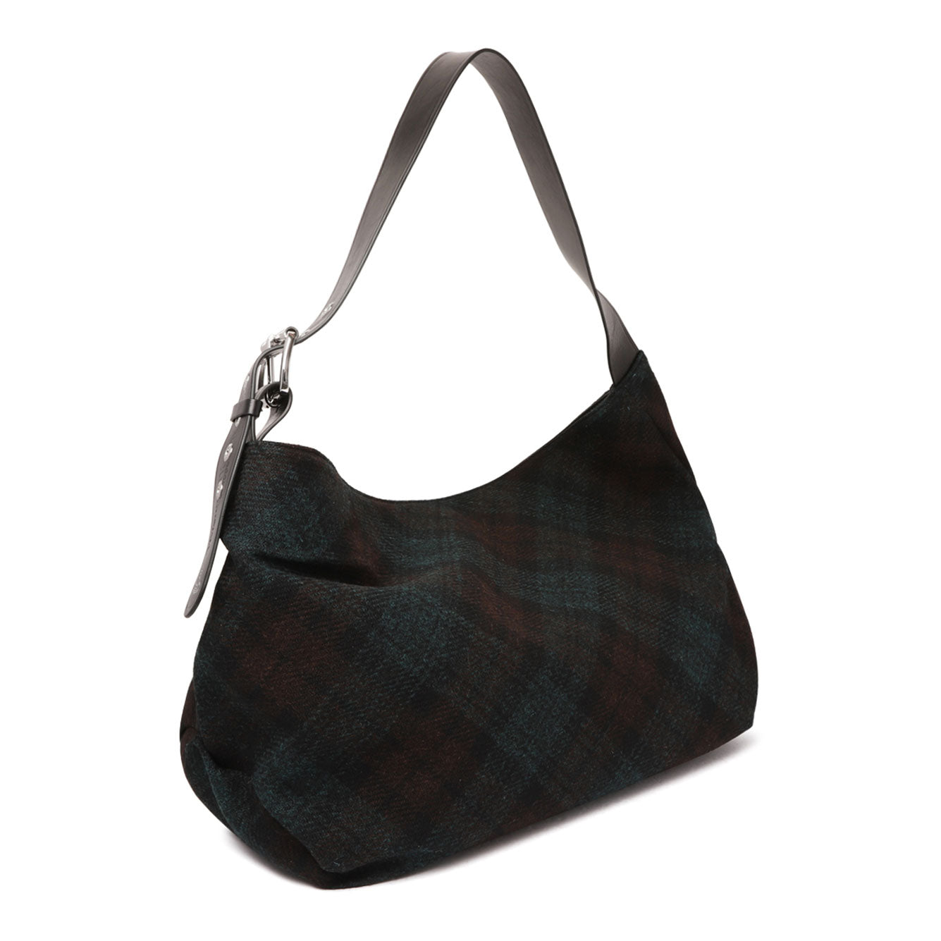 VIVIENNE WESTWOOD Mini Dark Check Wool Handbag