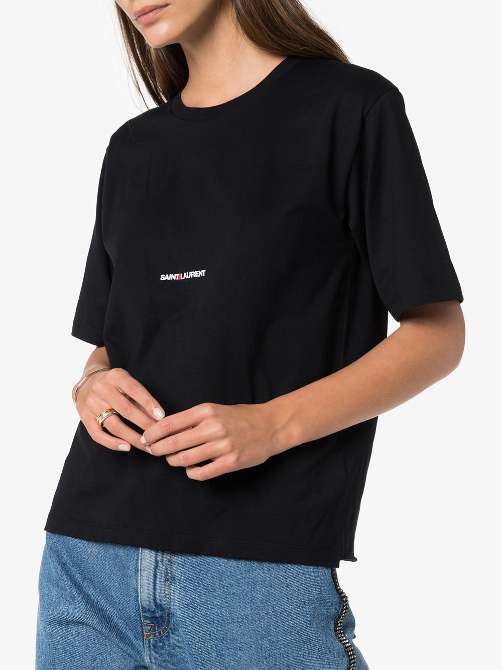 SAINT LAURENT Boyfriend Fit T-Shirt - Size S