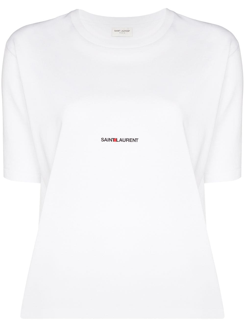 SAINT LAURENT Logo Cotton T-Shirt for Women