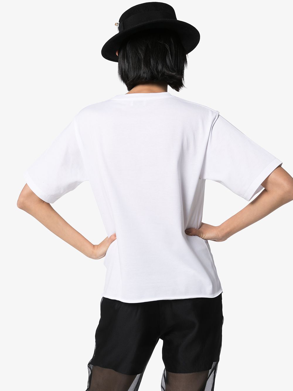 SAINT LAURENT Logo Cotton T-Shirt for Women