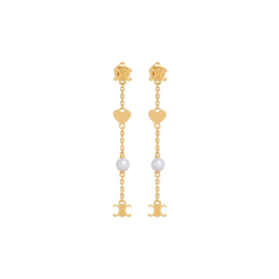 CELINE Charming Coeur Mini Earrings