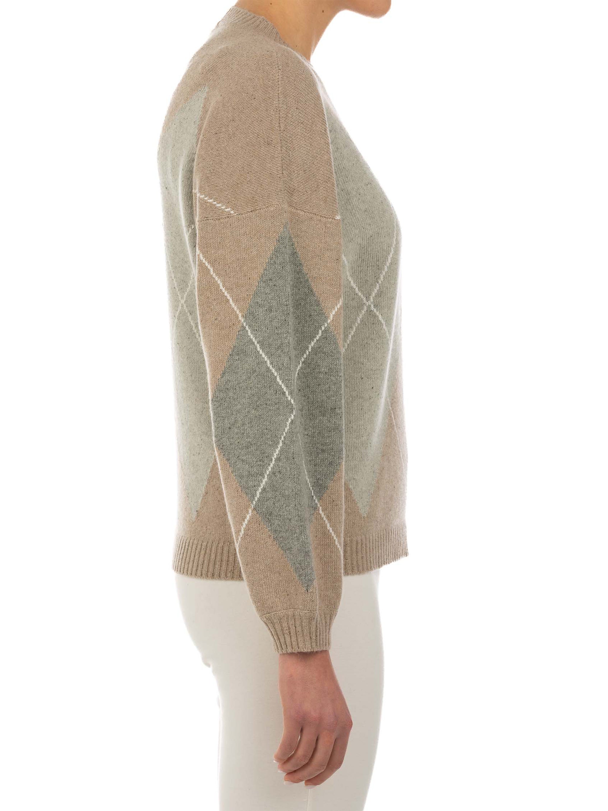 LE TRICOT PERUGIA Multicolor Wool Blend Pullover for Women - FW25