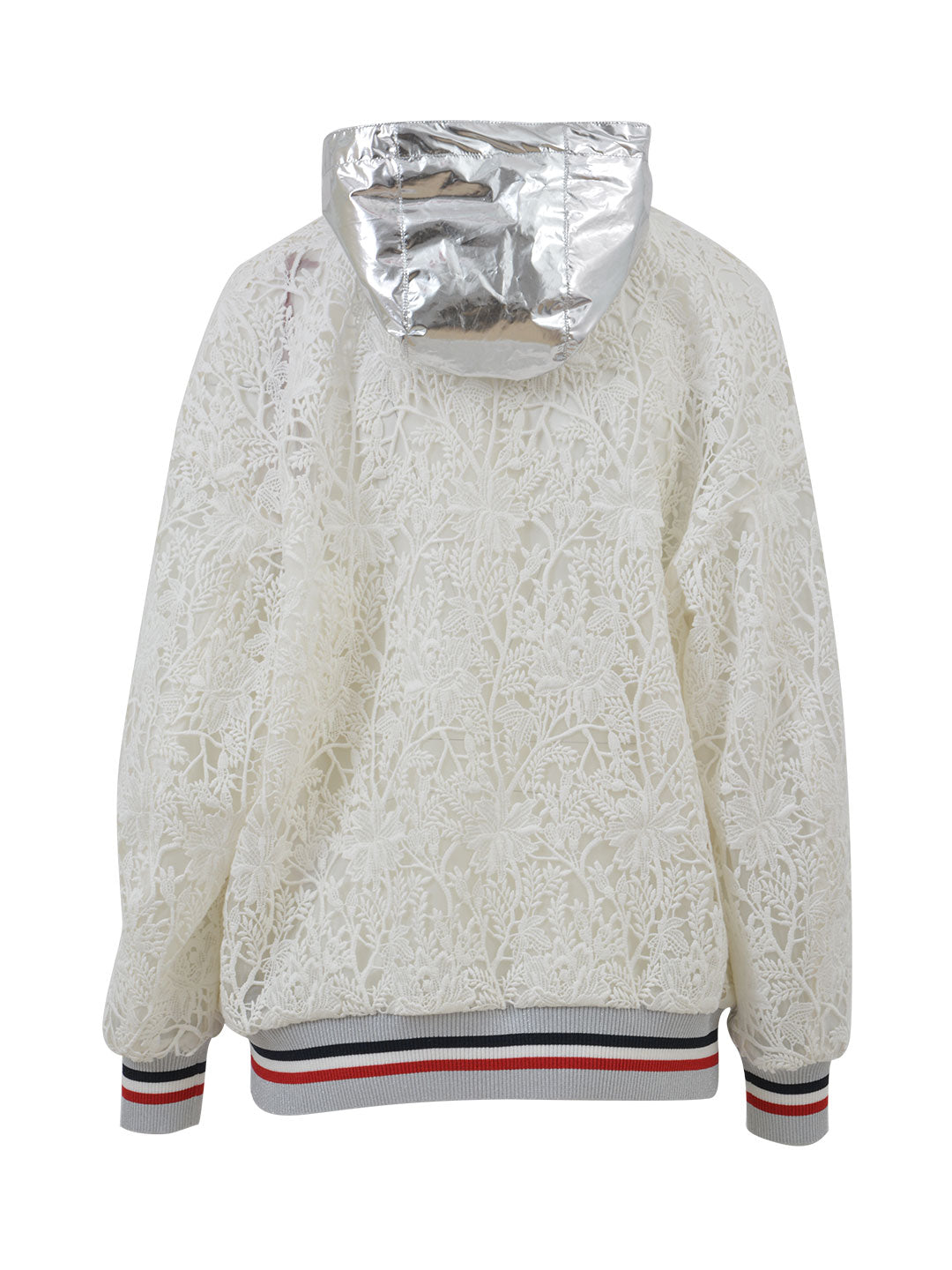 MONCLER Macramé Detail Jacket for Women - Size 0