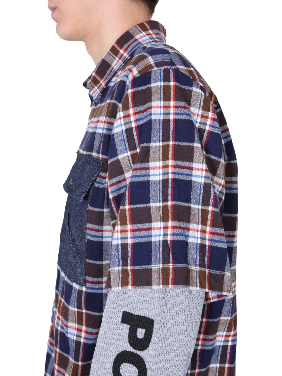 DSQUARED Double Sleeve Classic Collar Shirt for Men