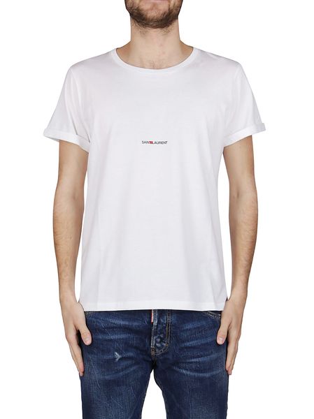 SAINT LAURENT Logo Print T-Shirt for Men
