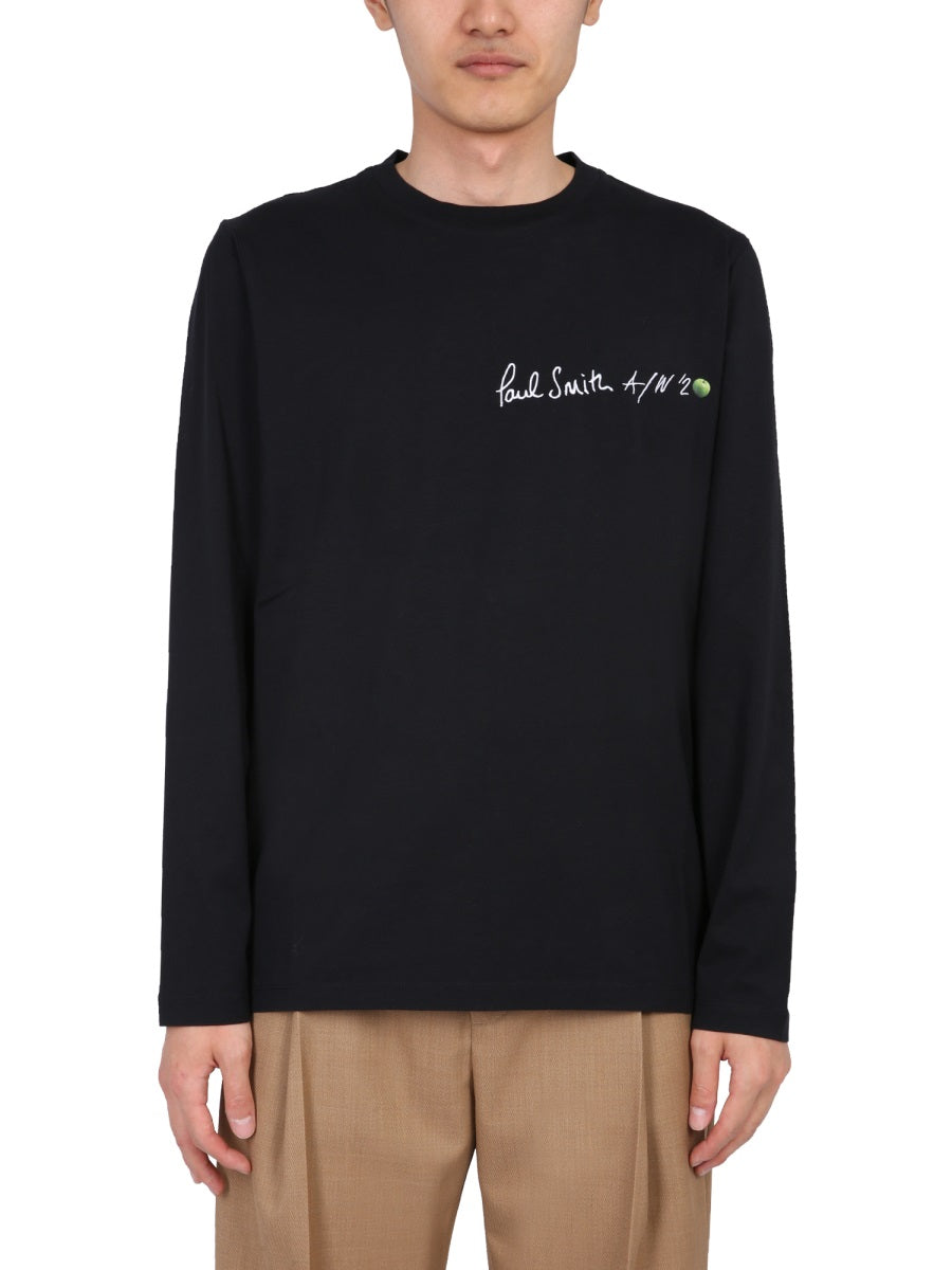 PAUL SMITH Long Sleeve Crew Neck T-Shirt for Men