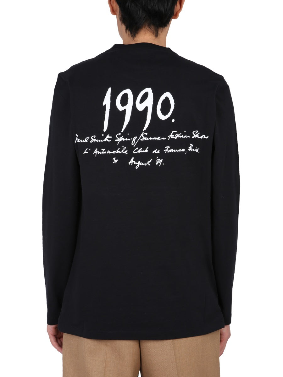 PAUL SMITH Long Sleeve Crew Neck T-Shirt for Men