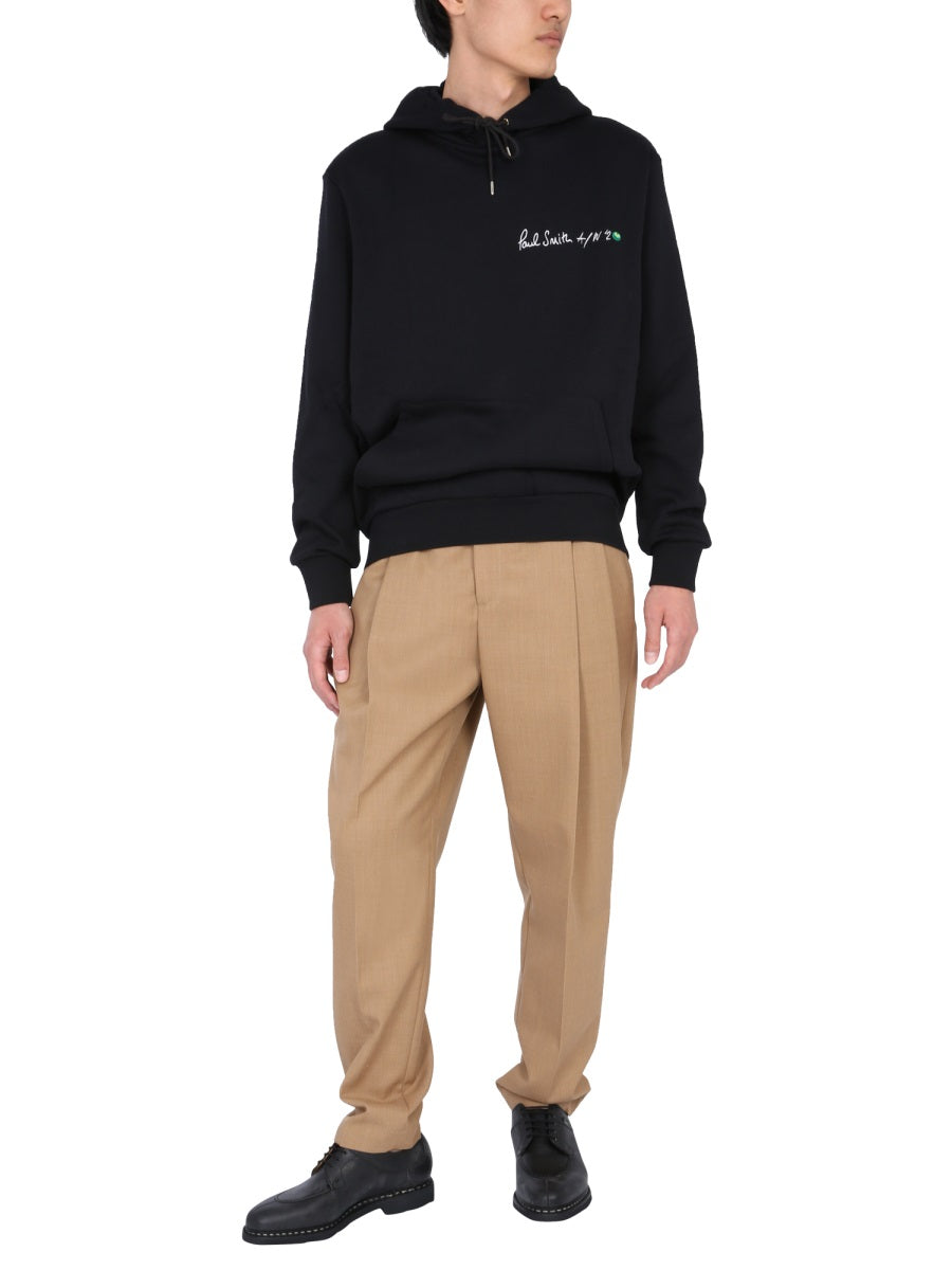 PAUL SMITH Men's Classic Hoodie with Adjustable Hood
