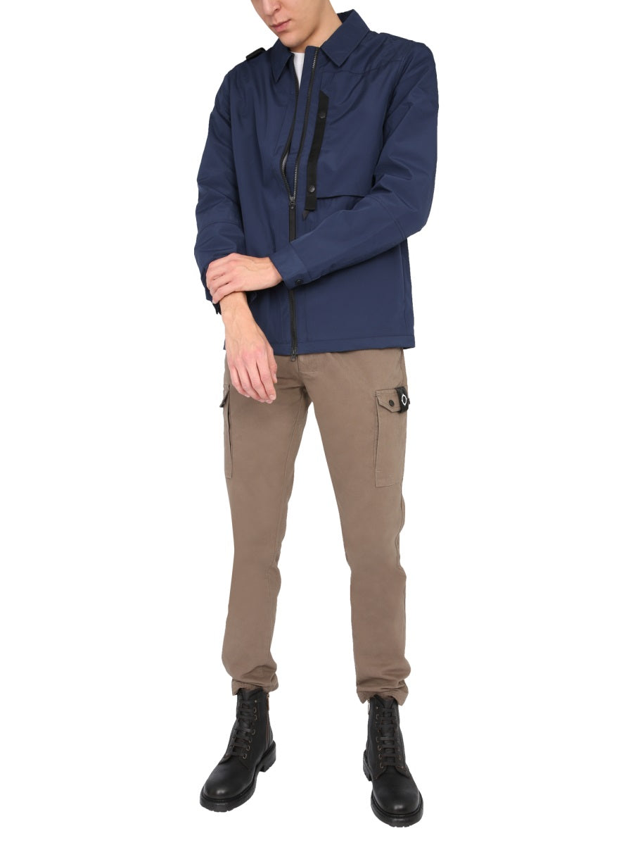 MA.STRUM Men's TPR Jacket with Pointed Collar