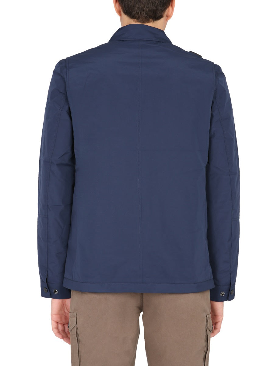 MA.STRUM Men's TPR Jacket with Pointed Collar