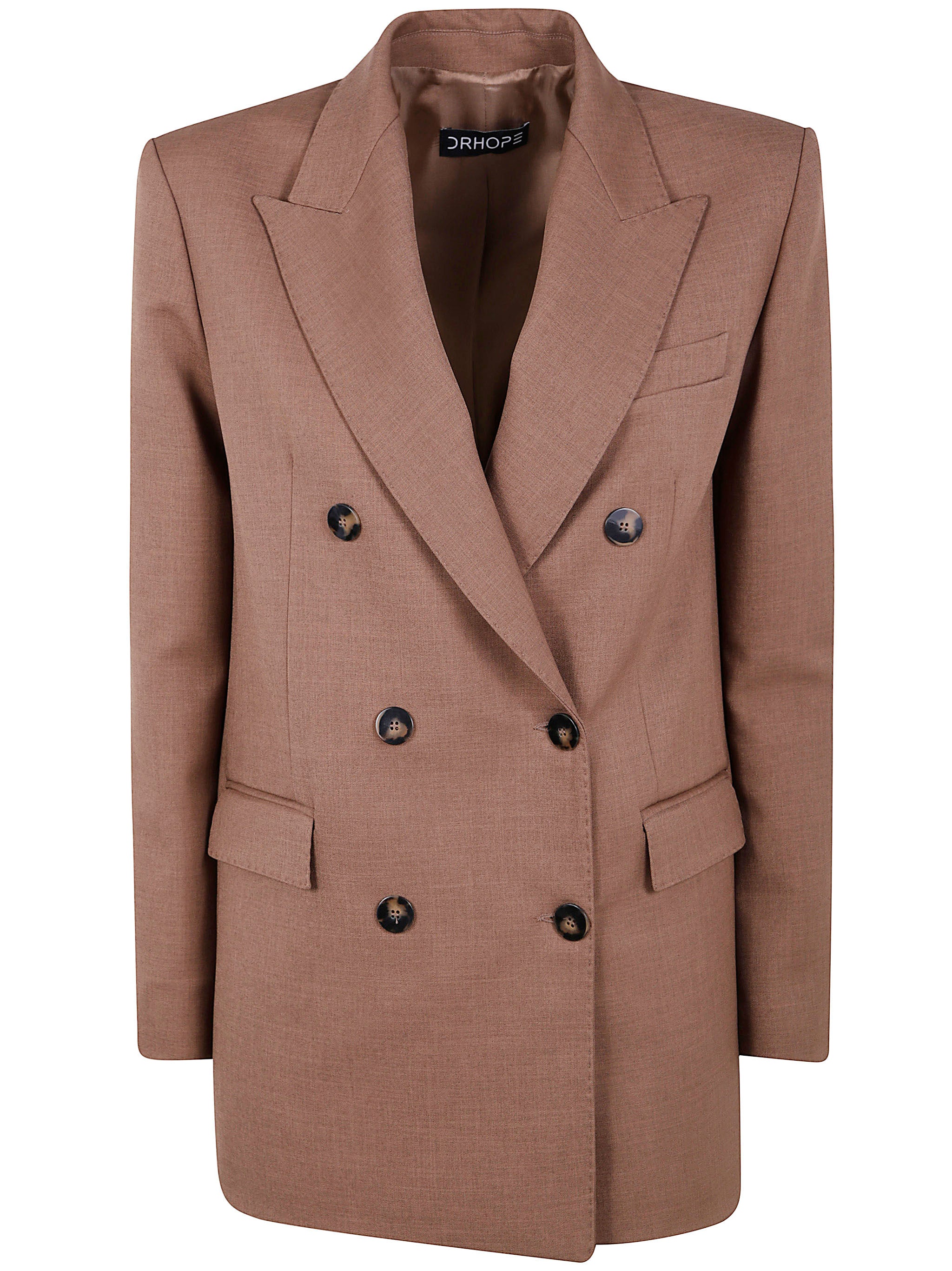 DRHOPE Oversized Double Breasted Blazer