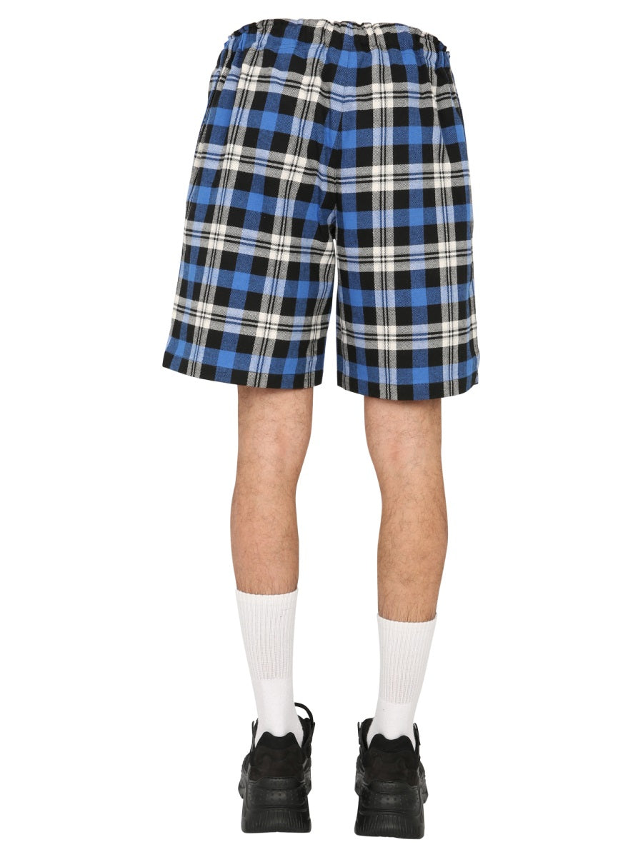 MARCELO BURLON COUNTY OF MILAN Men's Adjustable Bermuda Shorts with Belt