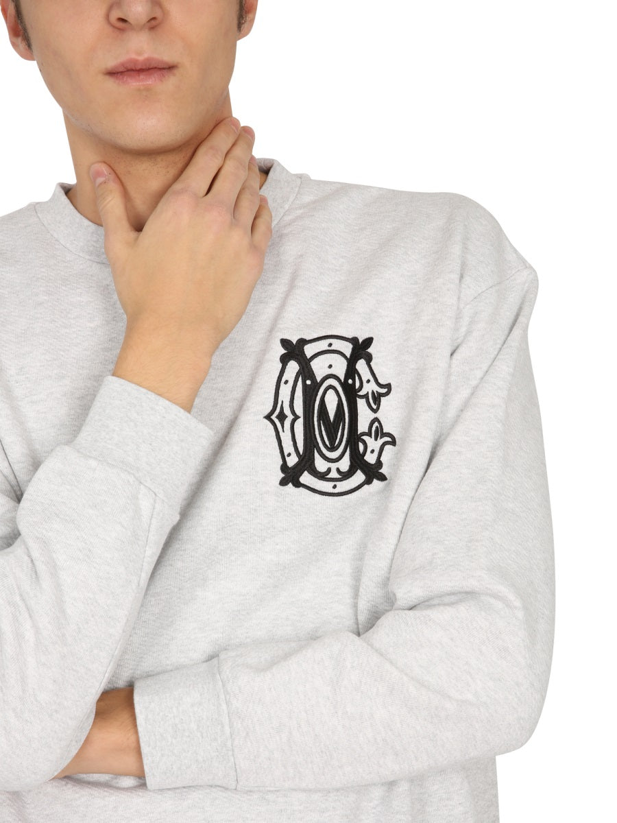 MARCELO BURLON COUNTY OF MILAN Crew Neck Monogram Sweatshirt