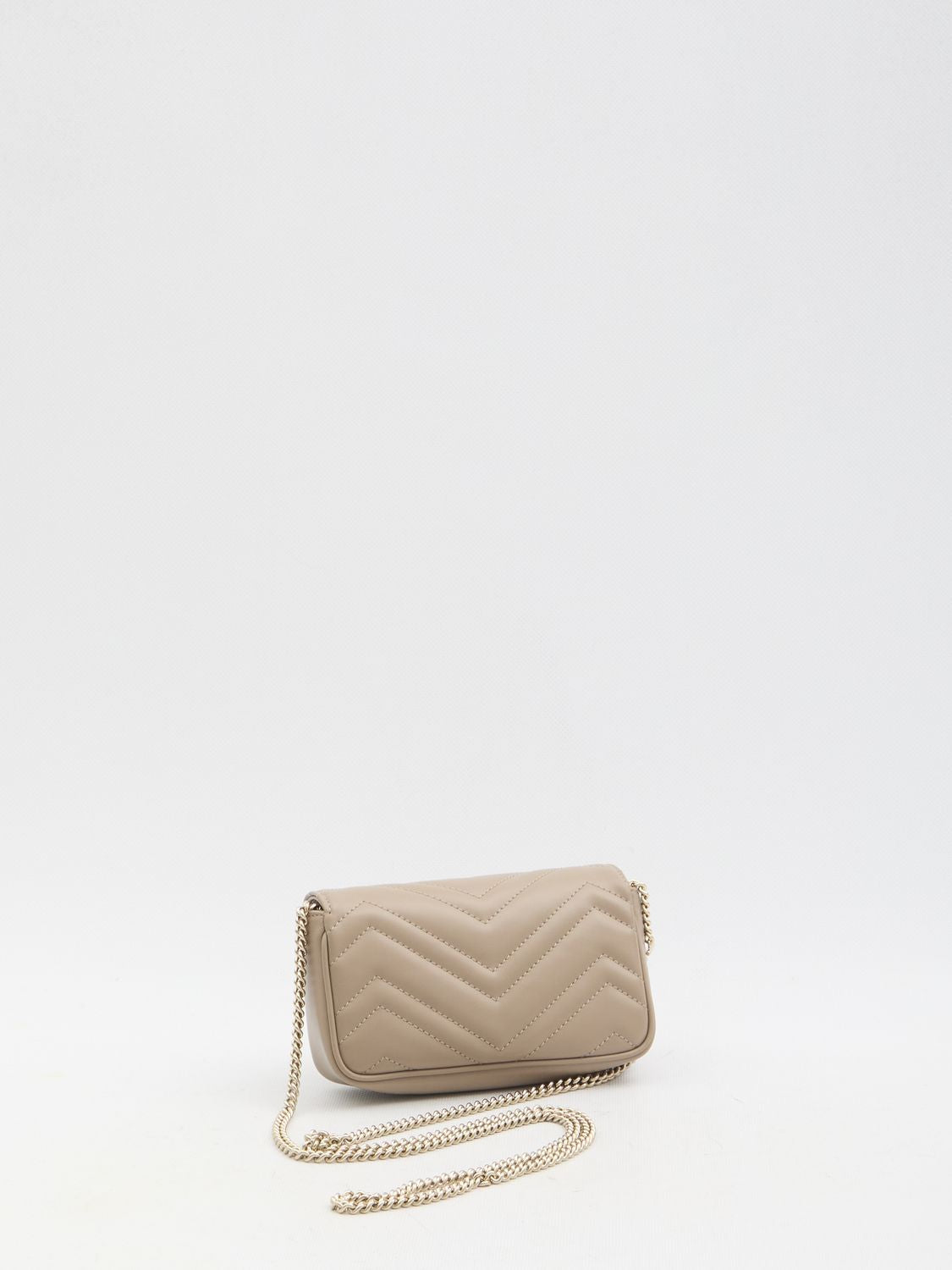 GUCCI Mini Matelassé Chevron Leather Handbag