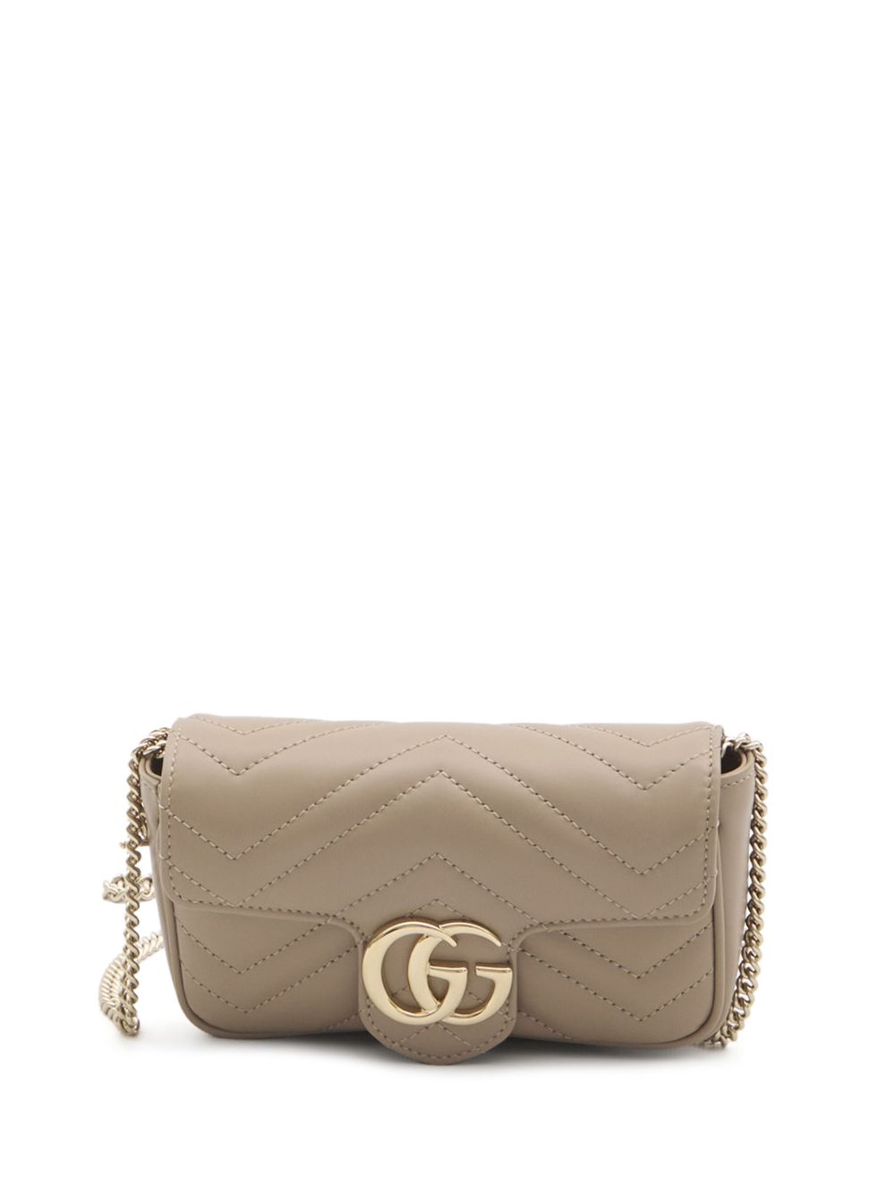 GUCCI Mini Matelassé Chevron Leather Handbag