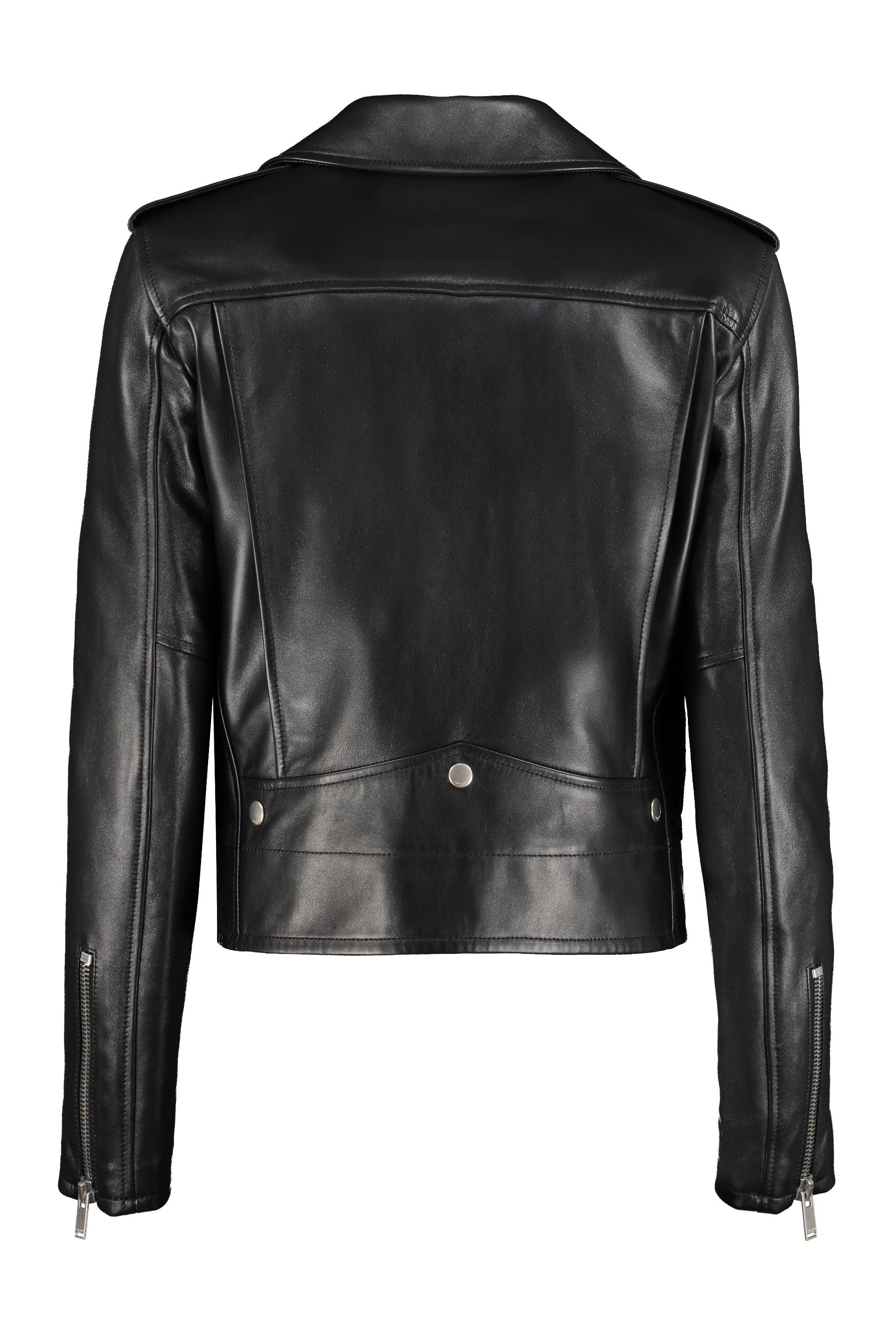 SAINT LAURENT Women's Classic Leather Motorcycle Jacket - Size M