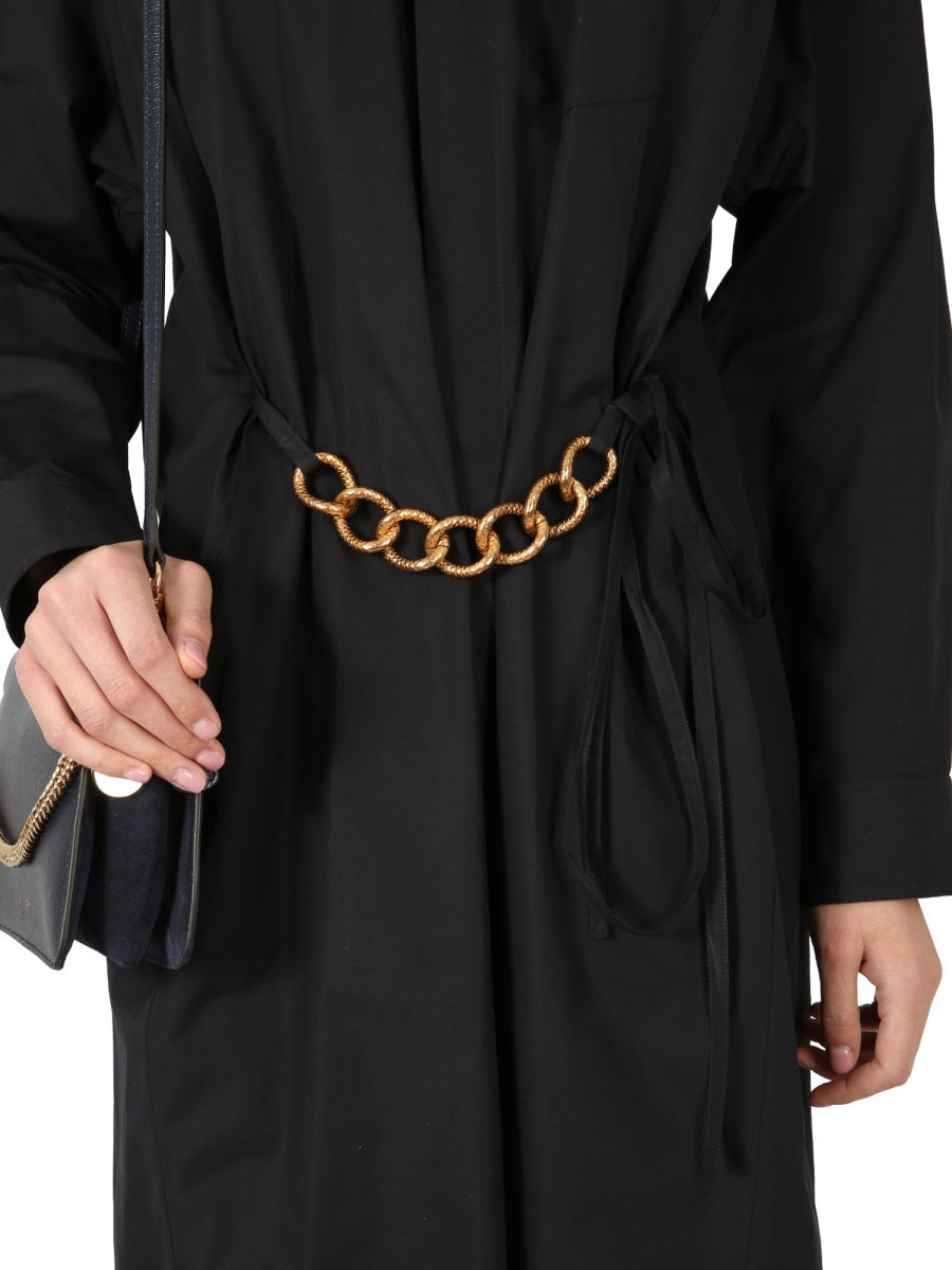 GIVENCHY Chic Chemisier with Chain Belt