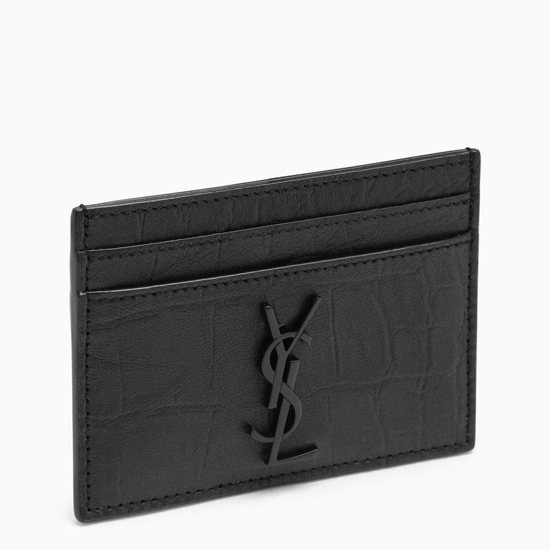 SAINT LAURENT Monogram Mini Credit Card Holder