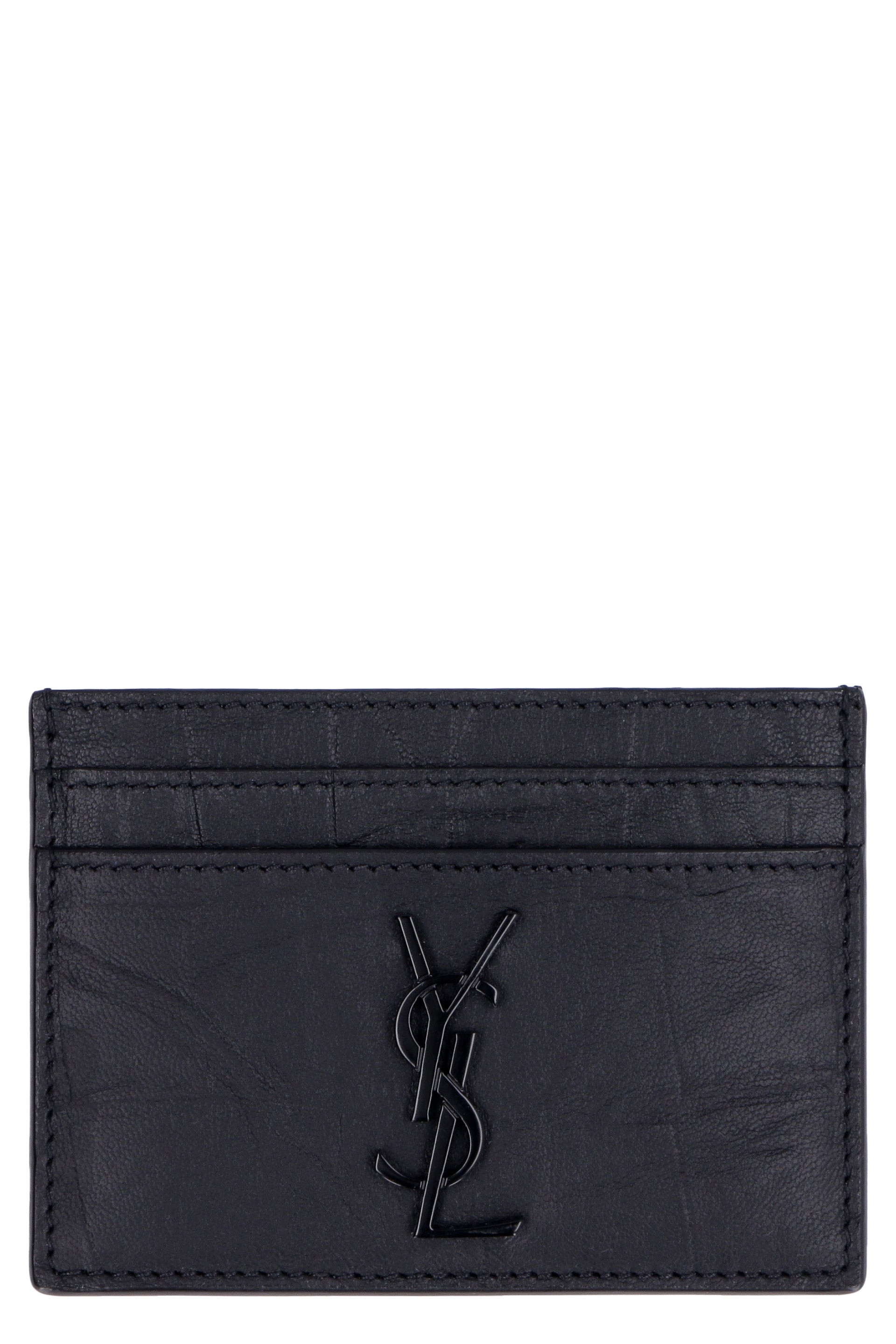 SAINT LAURENT Monogram Mini Credit Card Holder