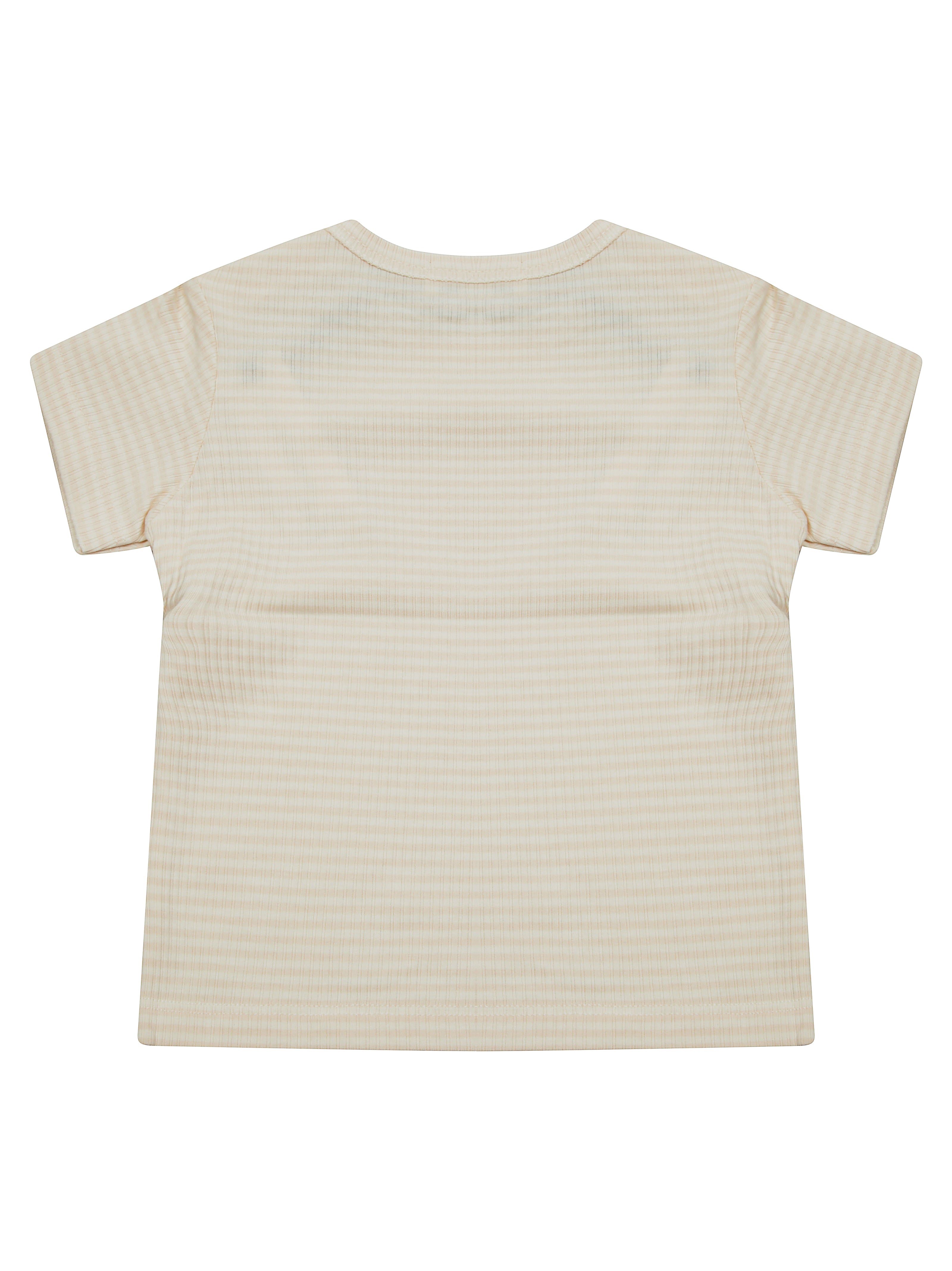 1+IN THE FAMILY Mini Striped Short Sleeve Button T-Shirt