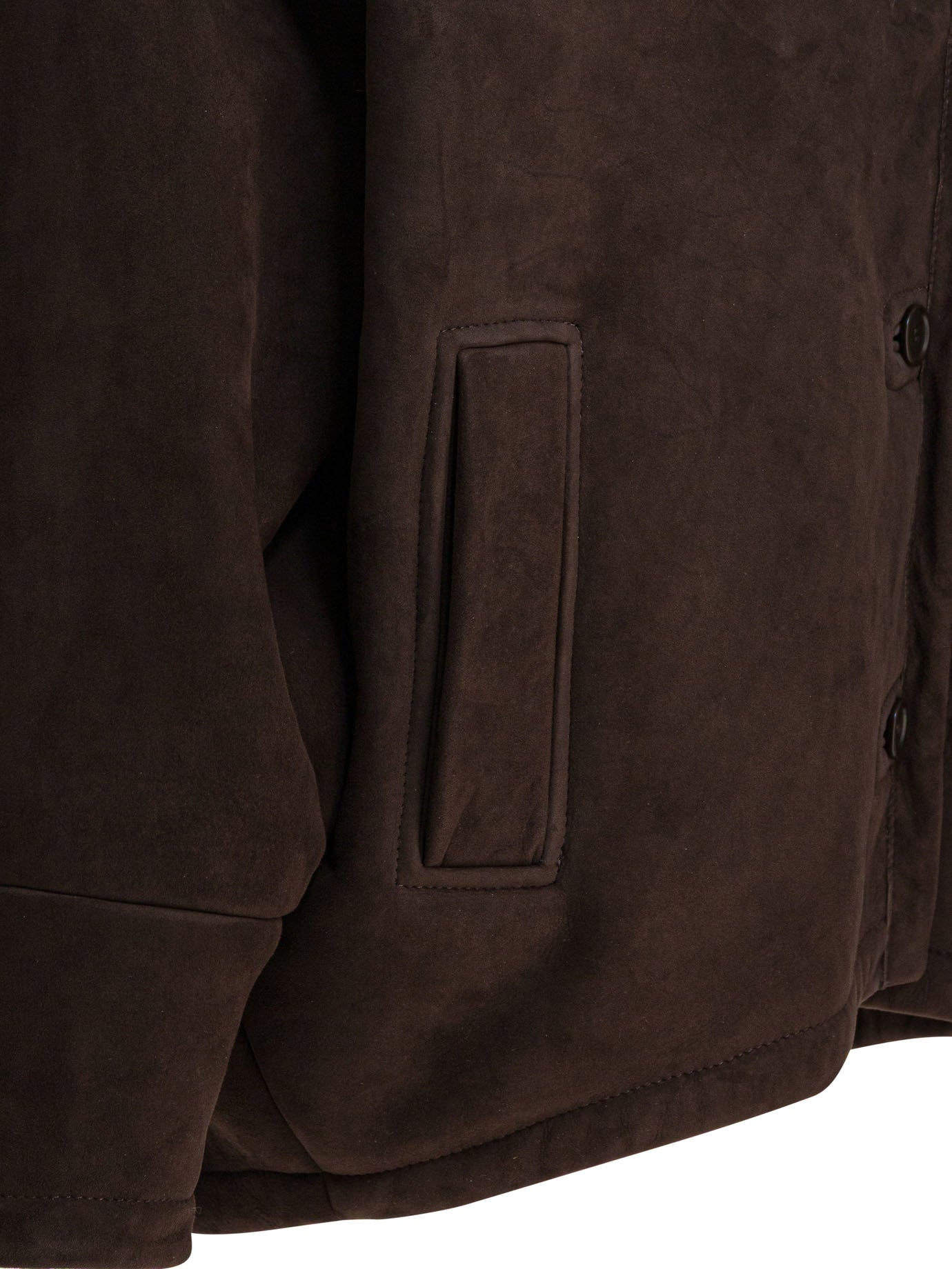 SALVATORE SANTORO Shearling Suede Leather Blazer for Women - Regular Fit