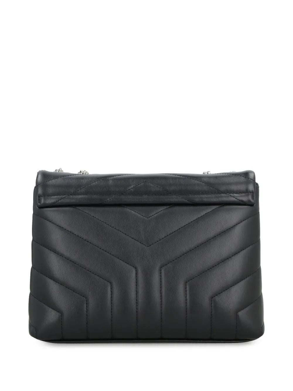 SAINT LAURENT Mini Quilted Leather Shoulder Handbag